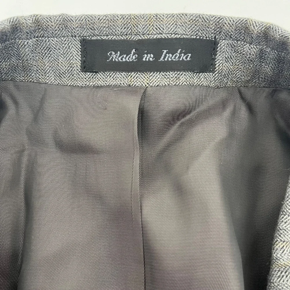 Lauren Ralph Lauren Mens 44 Sport Coat Single Breasted Gray 2-Button Notch Lapel